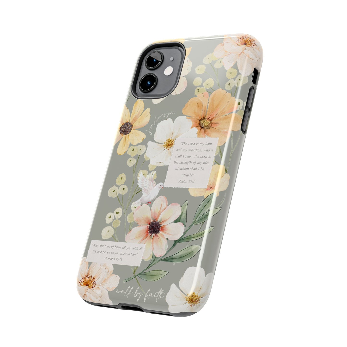 Floral Scripture Phone Case