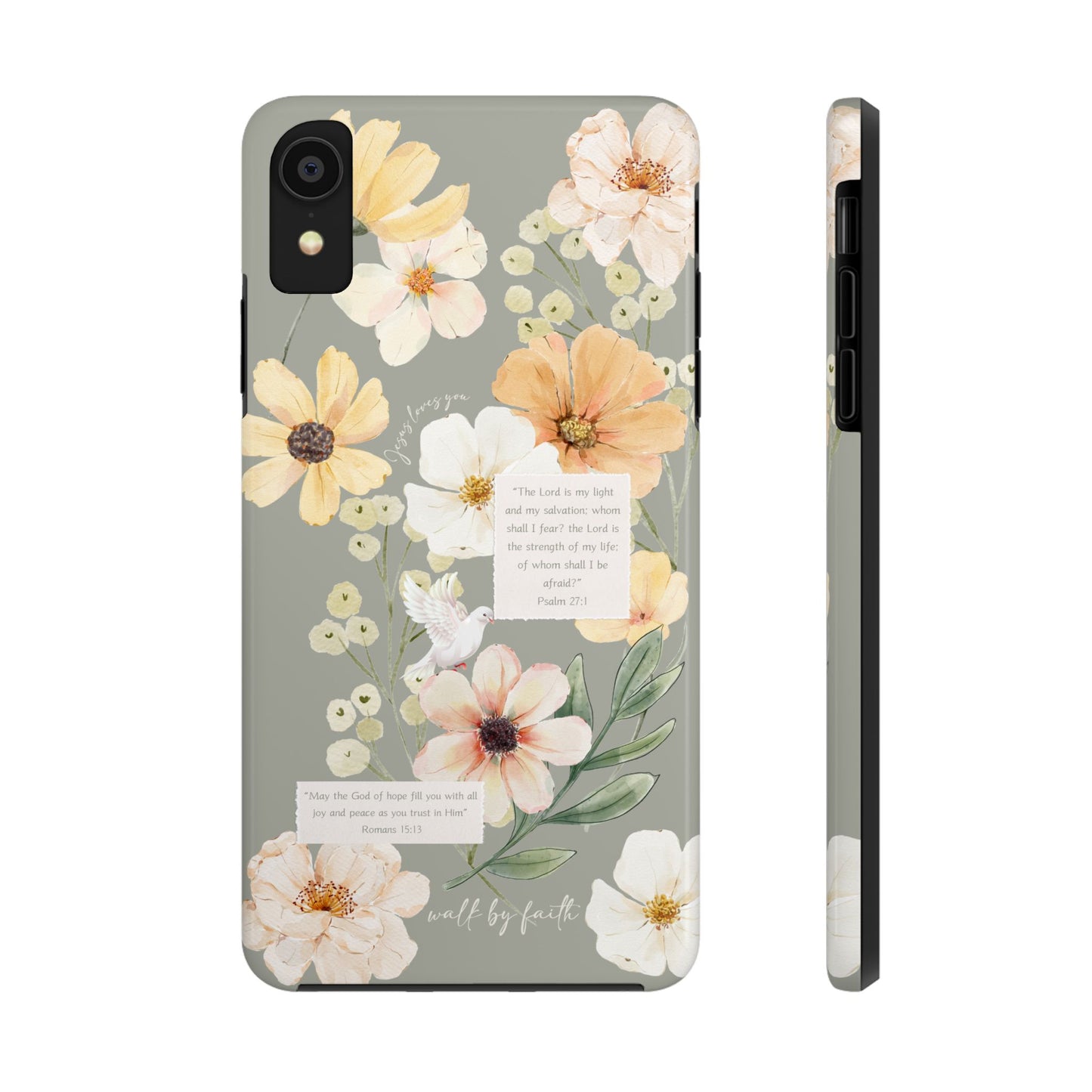 Floral Scripture Phone Case