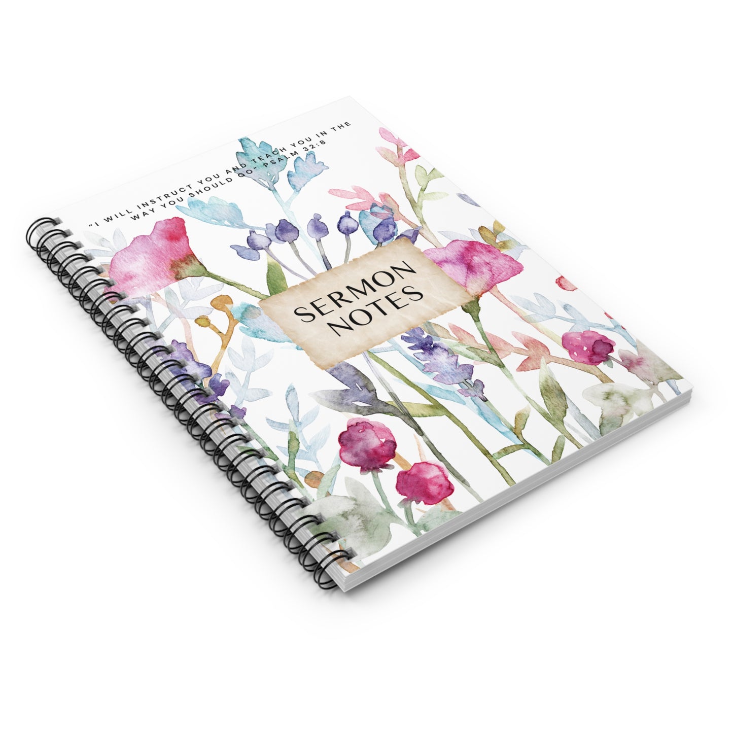 Watercolor Sermon Notes Notebook