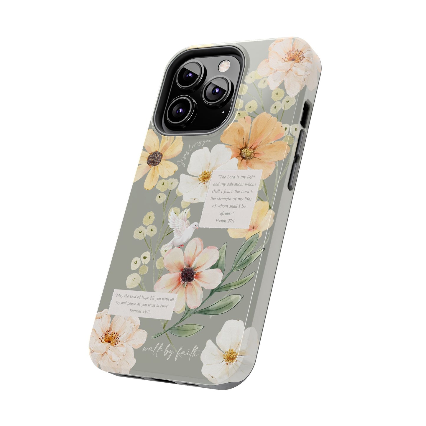 Floral Scripture Phone Case