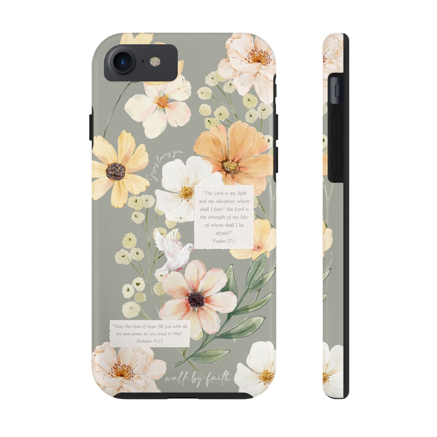 Floral Scripture Phone Case