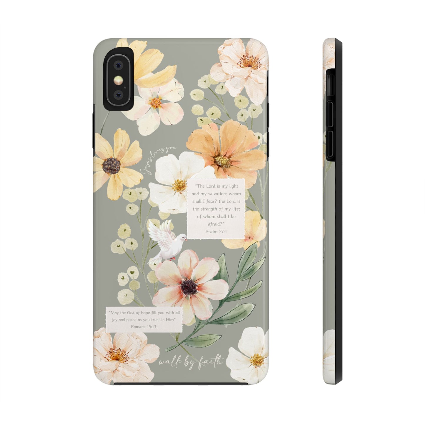 Floral Scripture Phone Case