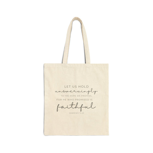 Hebrews 10:23 Tote Bag