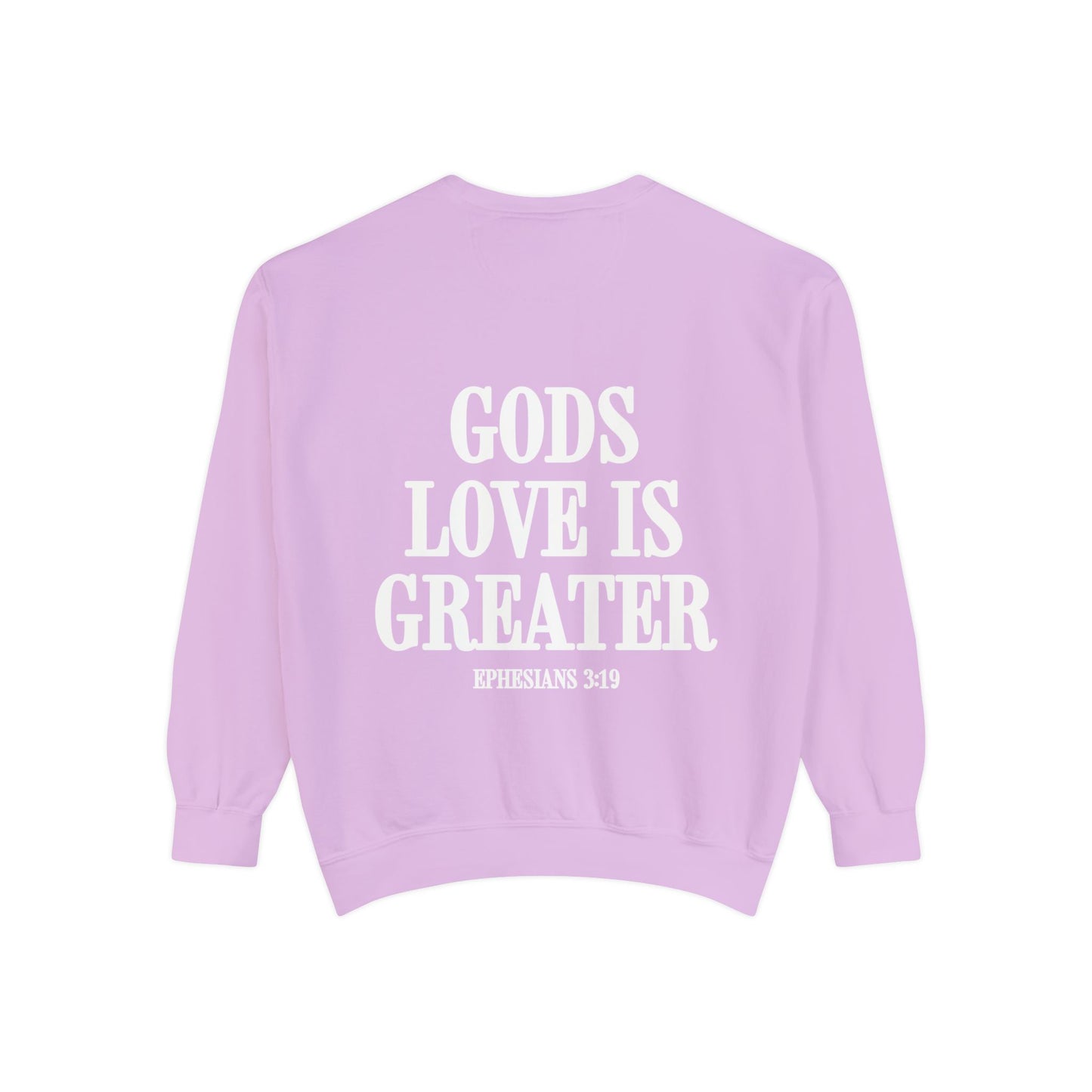 Gods Love is Greater Premium Crewneck