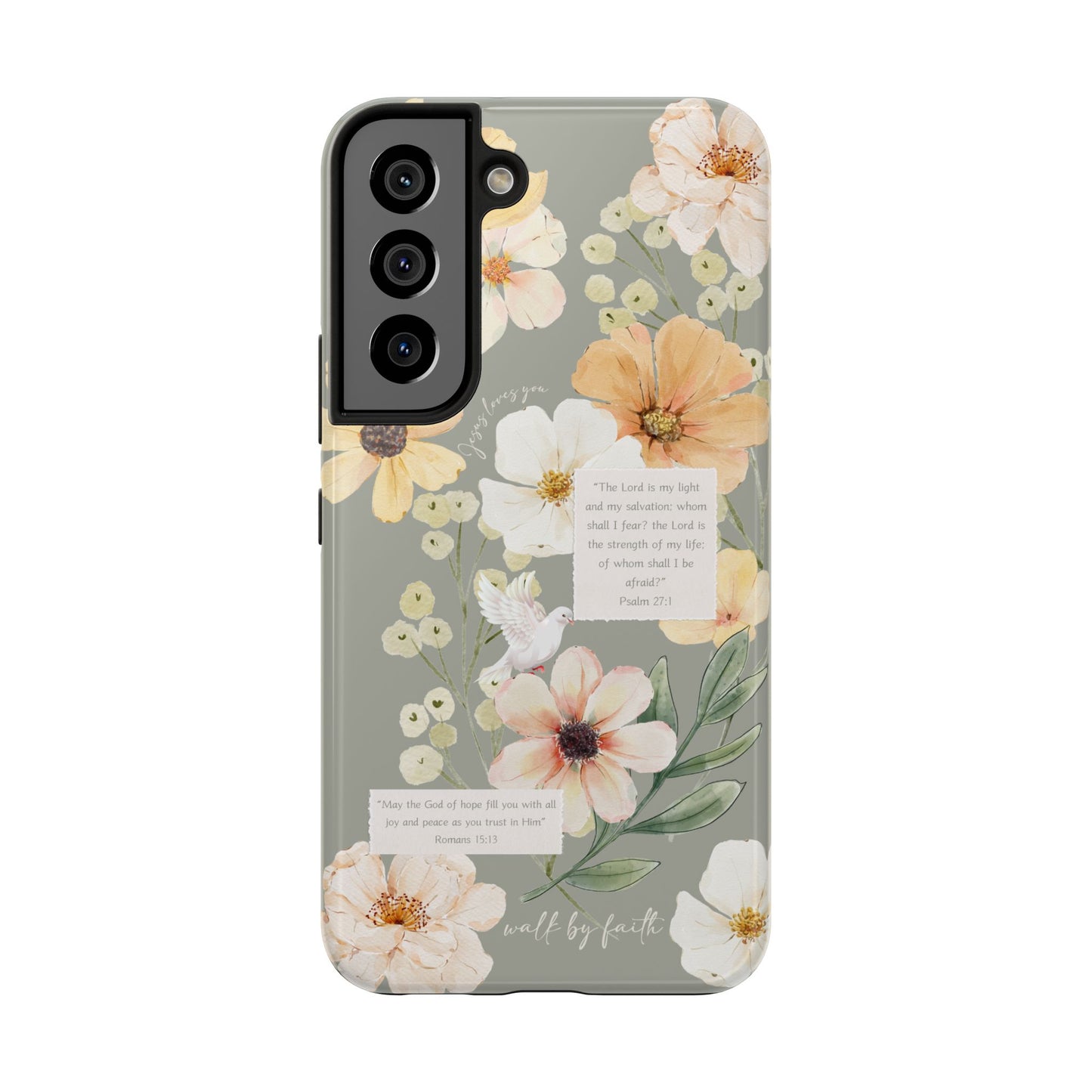 Floral Scripture Phone Case