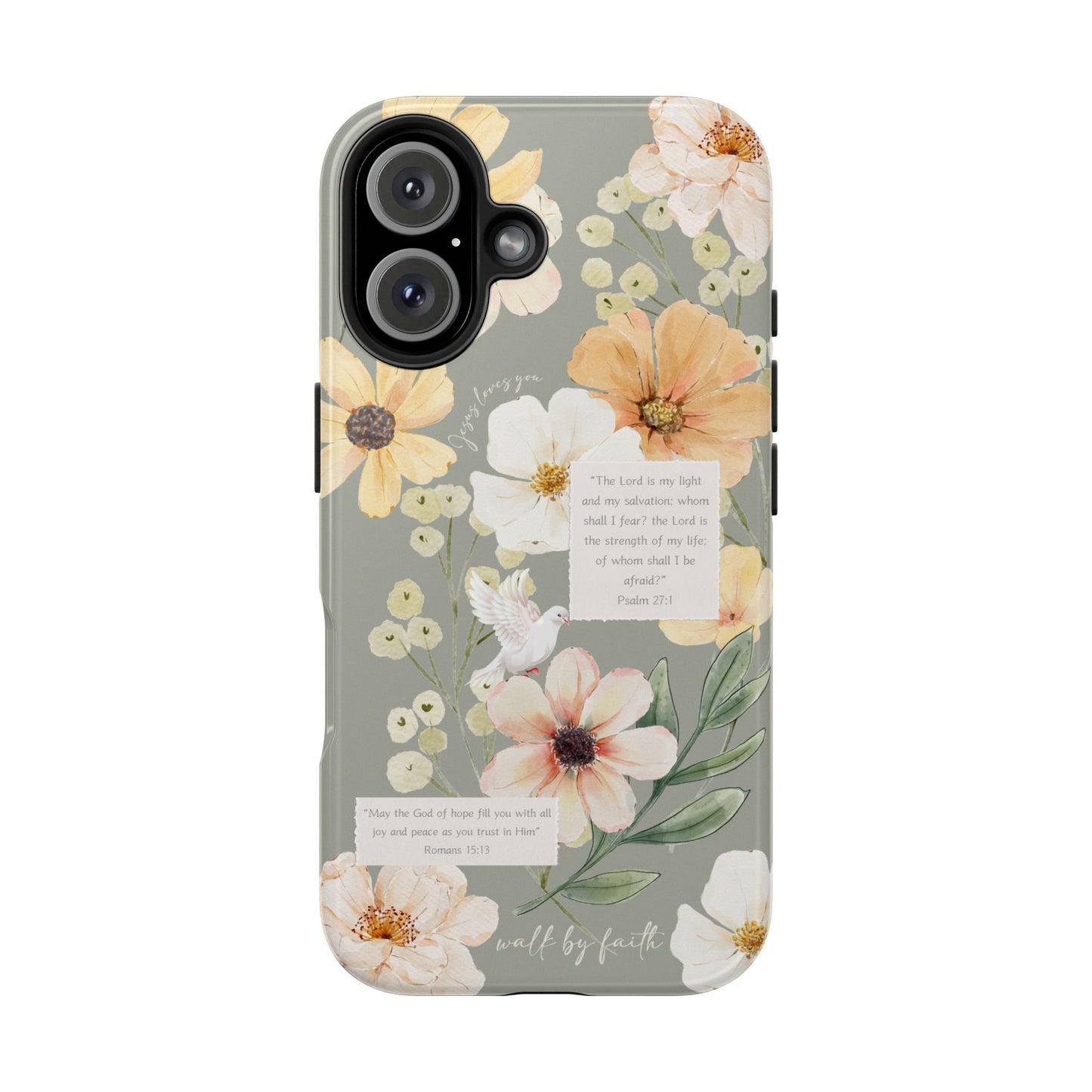 Floral Scripture Phone Case