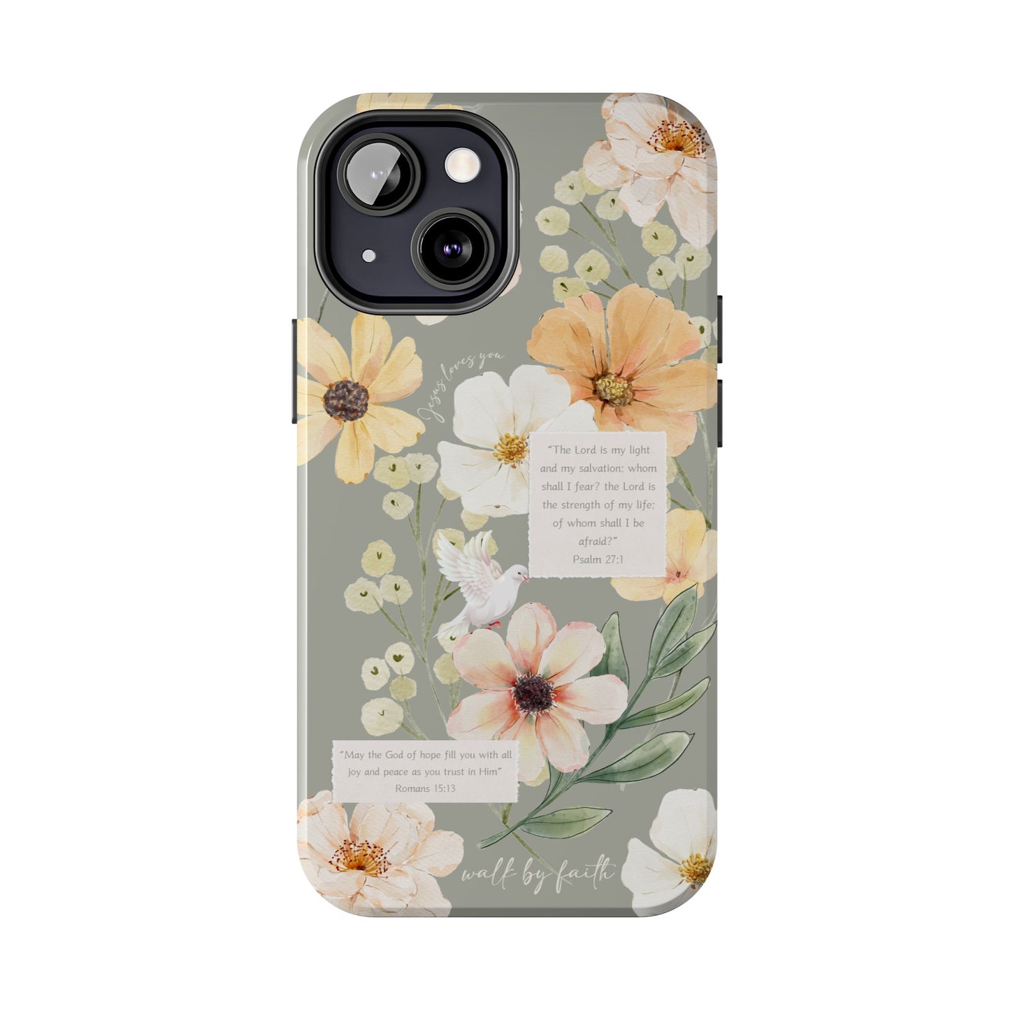 Floral Scripture Phone Case