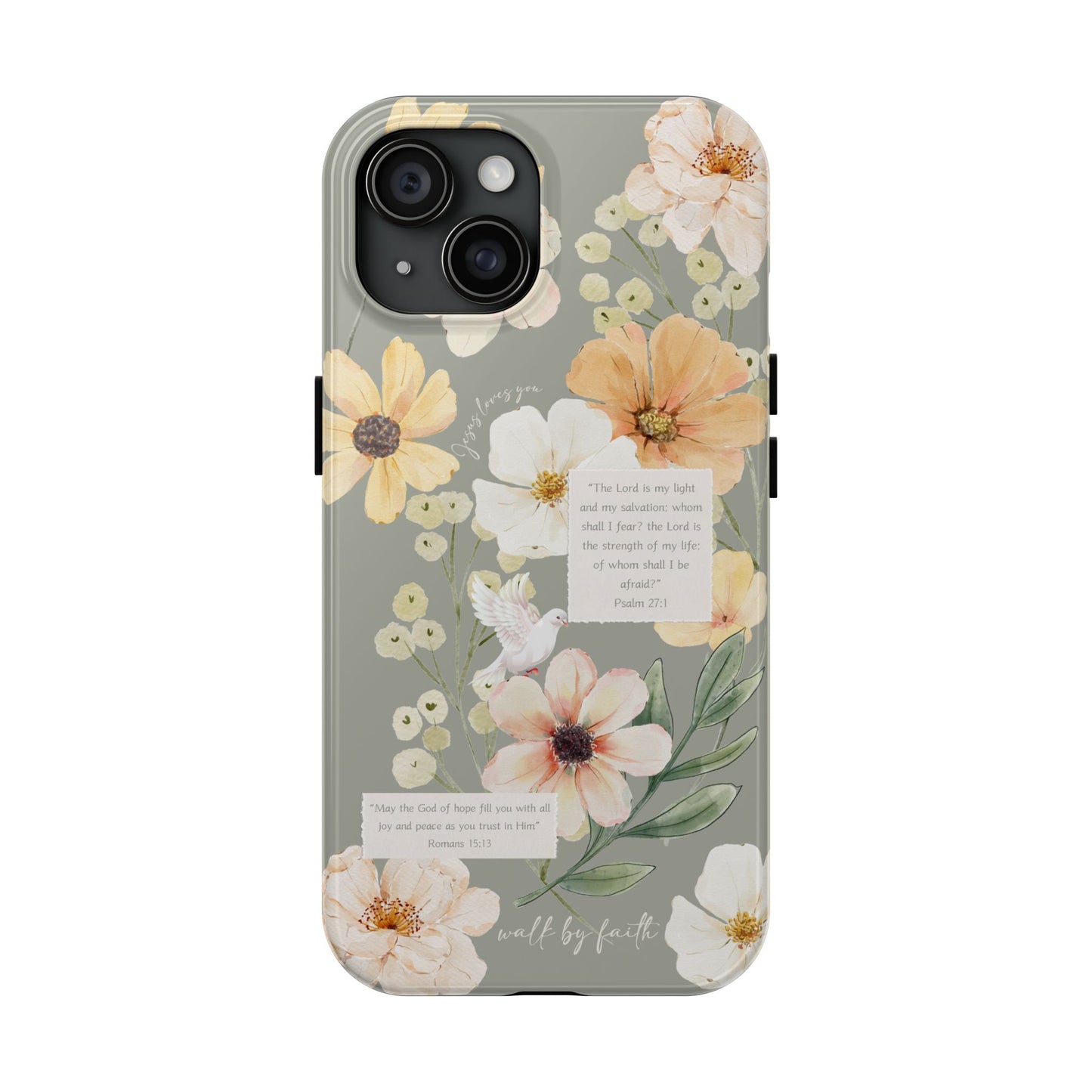 Floral Scripture Phone Case