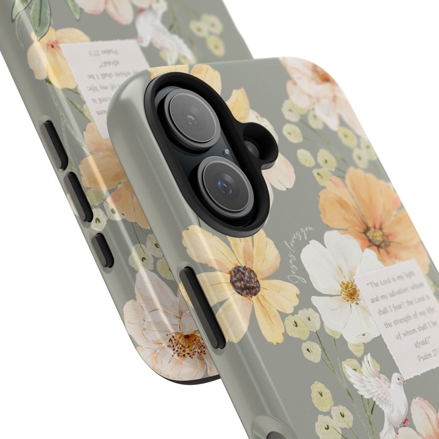 Floral Scripture Phone Case