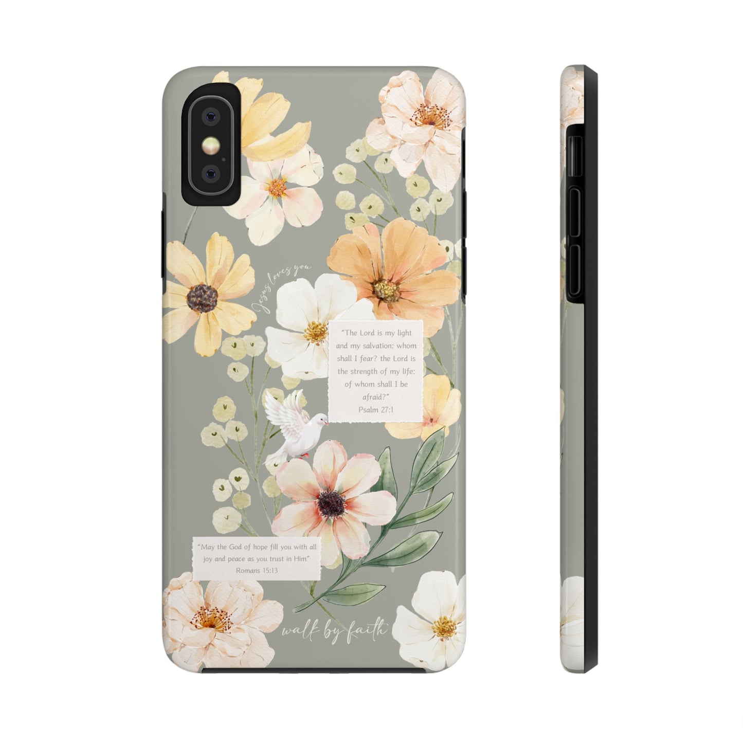 Floral Scripture Phone Case