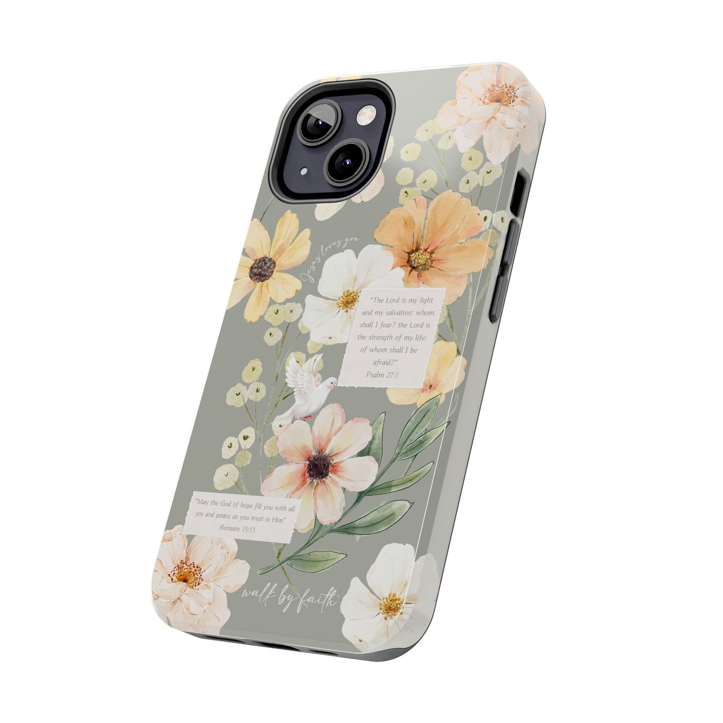 Floral Scripture Phone Case