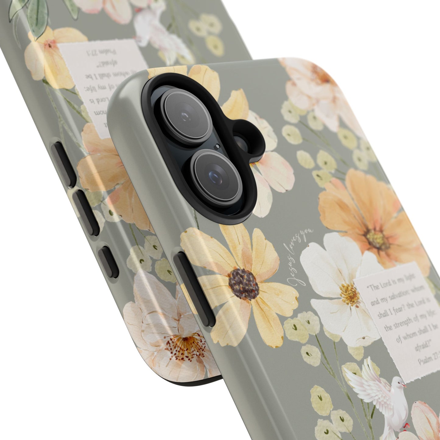 Floral Scripture Phone Case