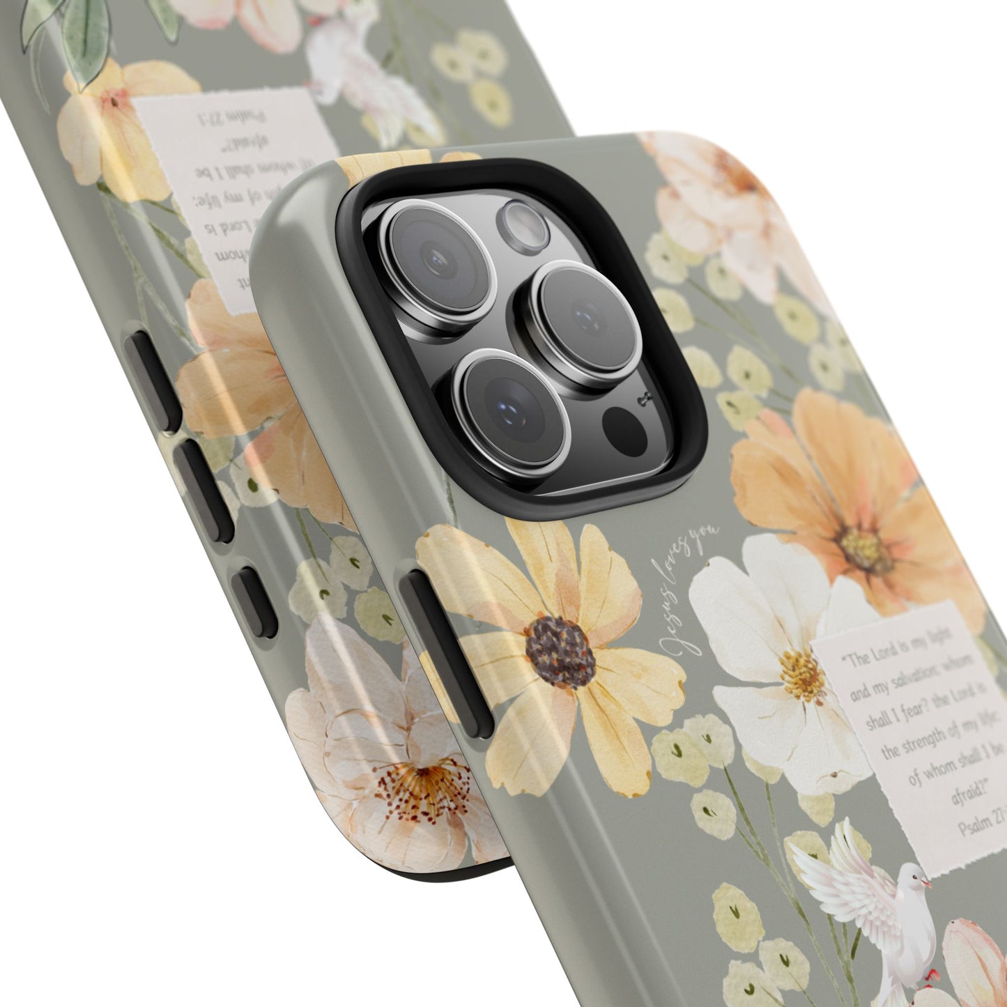 Floral Scripture Phone Case