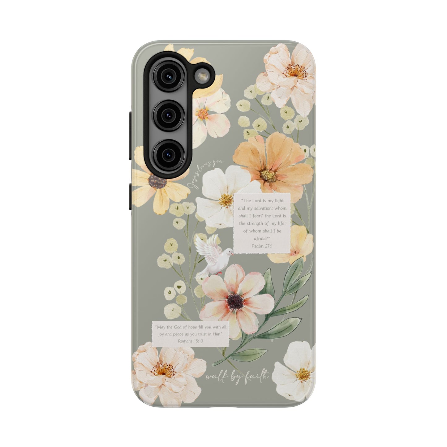 Floral Scripture Phone Case