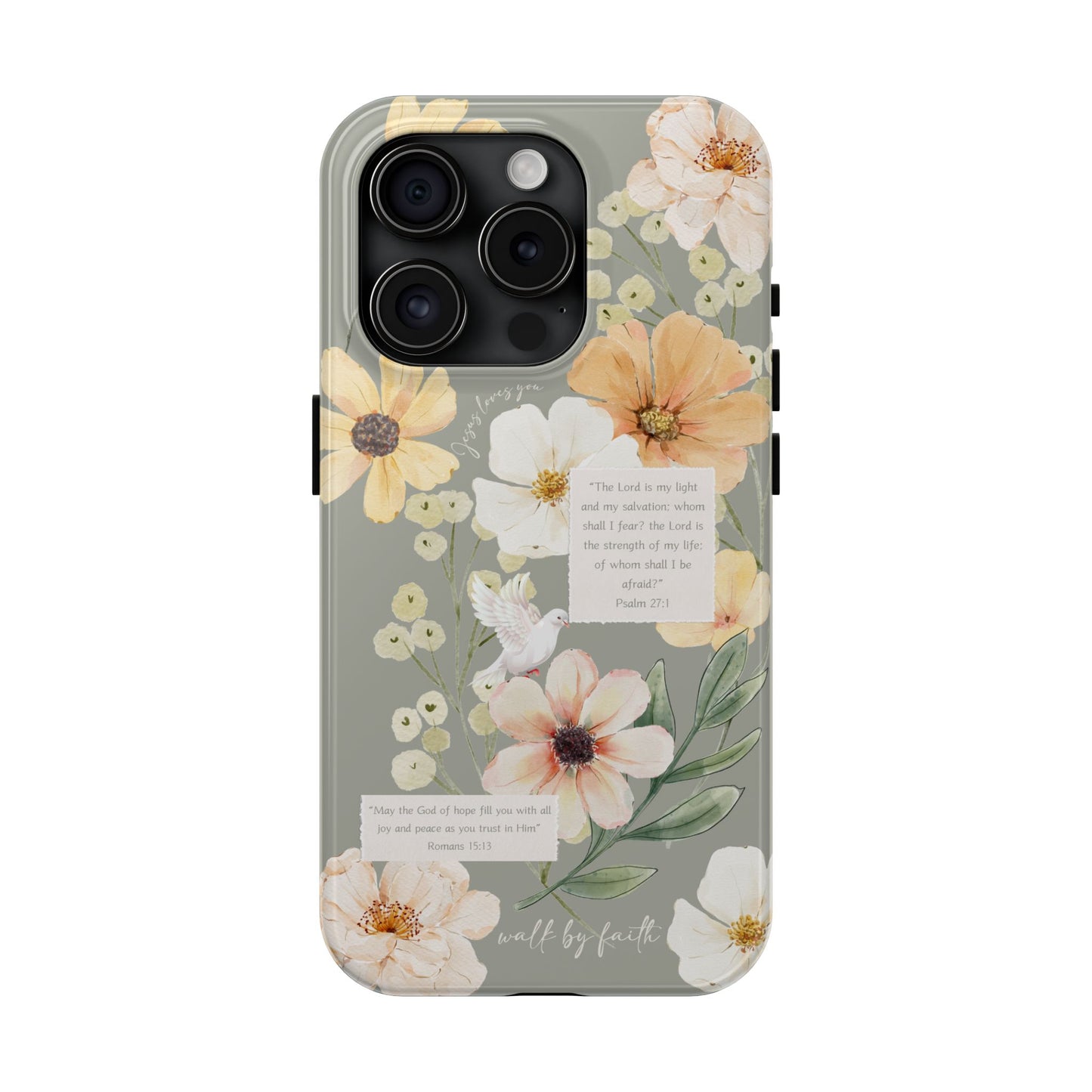 Floral Scripture Phone Case