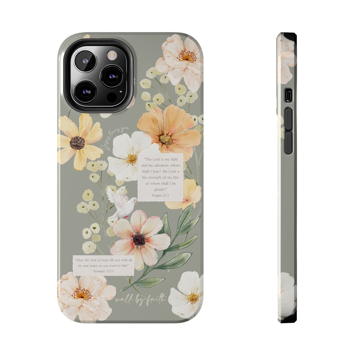 Floral Scripture Phone Case