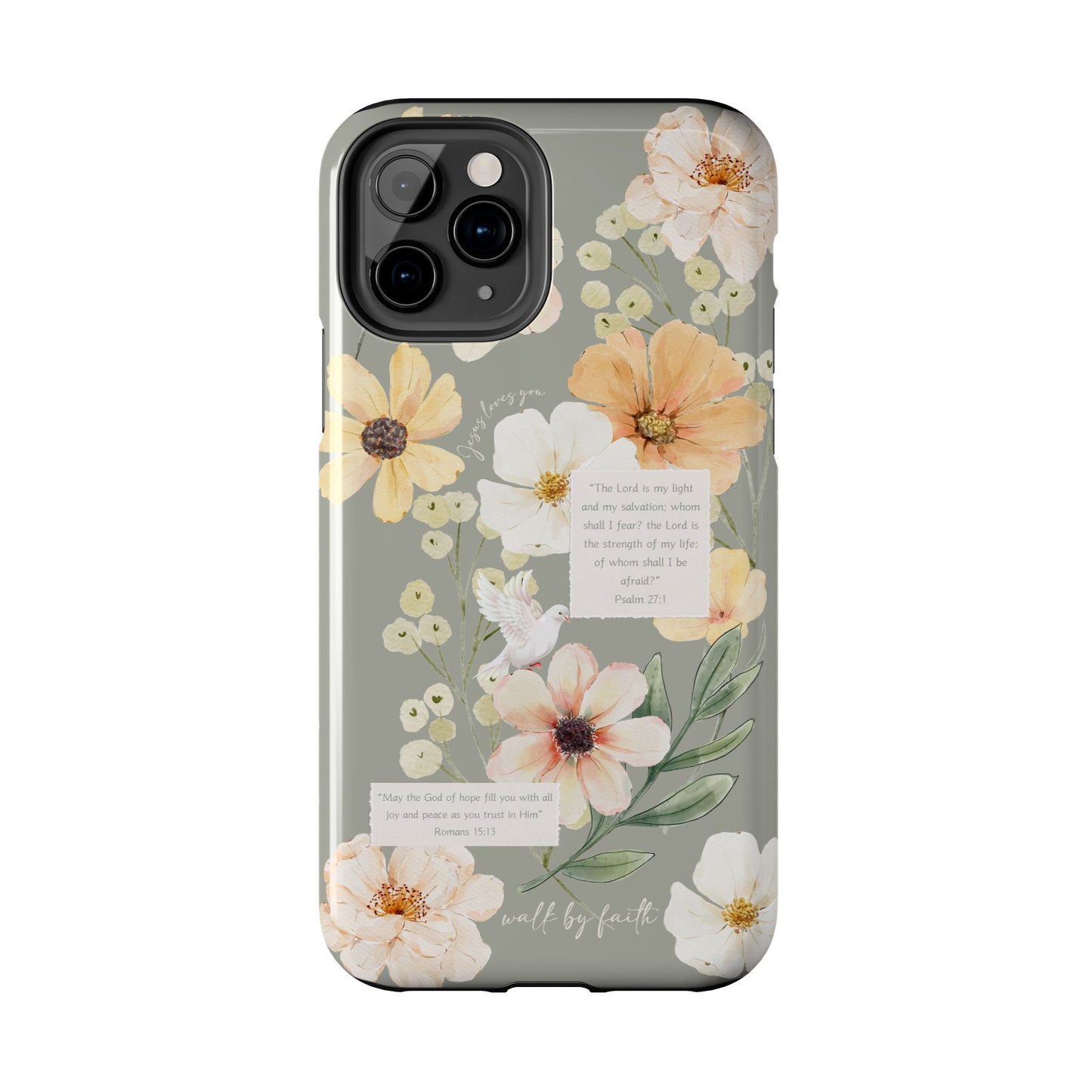 Floral Scripture Phone Case