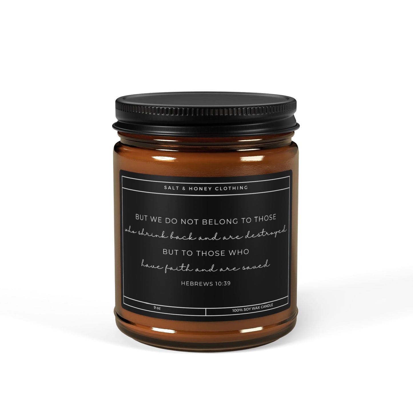 Hebrews 10:39 Soy Candle