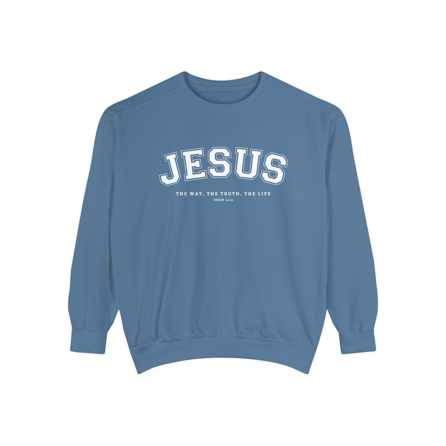 Jesus Collegiate Premium Crewneck