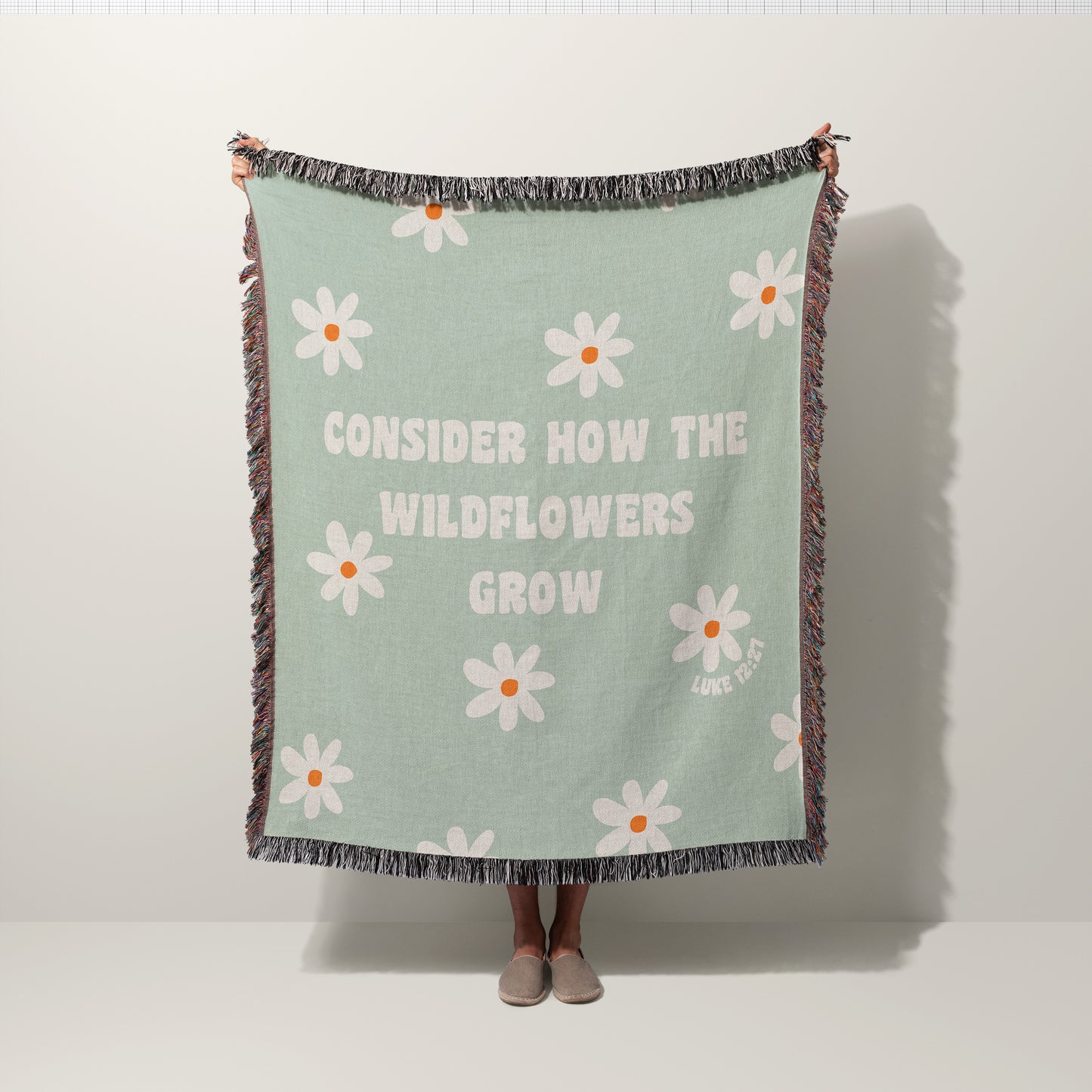 Consider the Wildflowers Woven Blanket