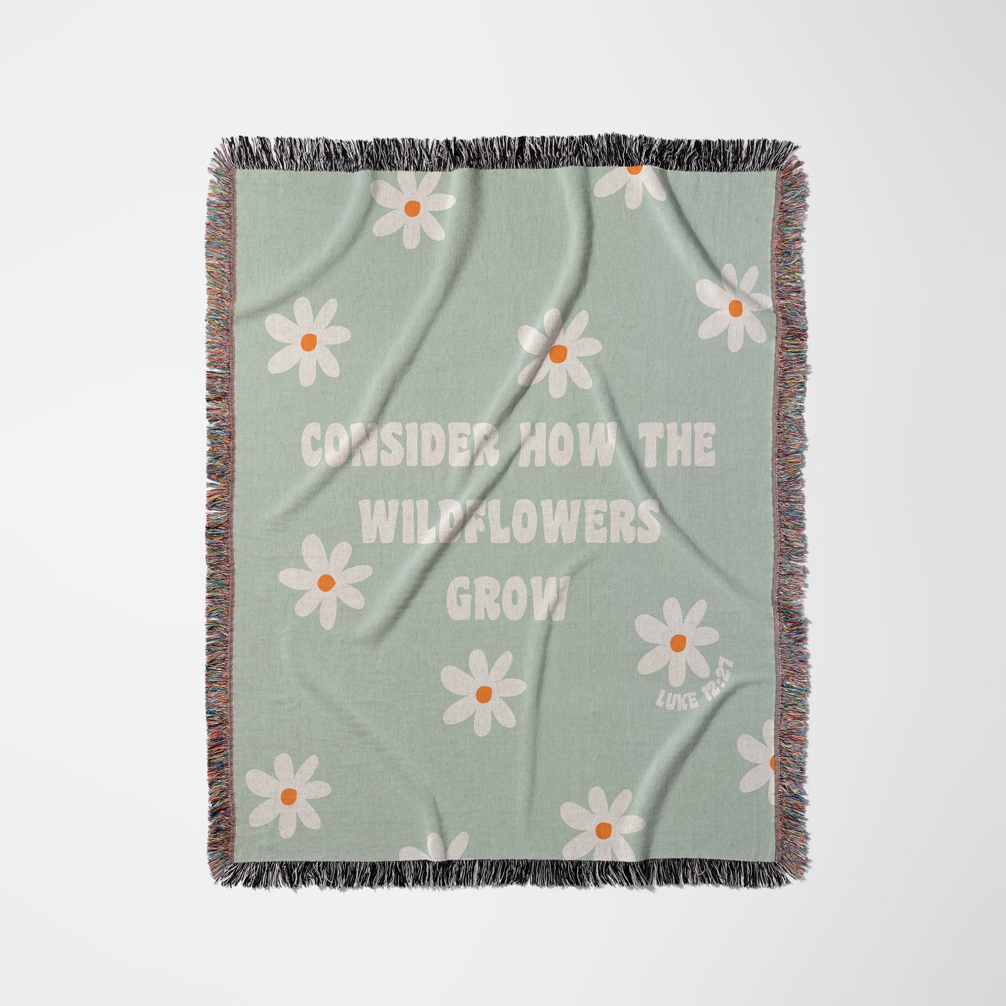 Consider the Wildflowers Woven Blanket