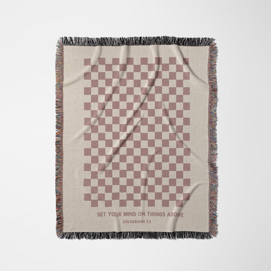 Set your Mind Woven Blanket