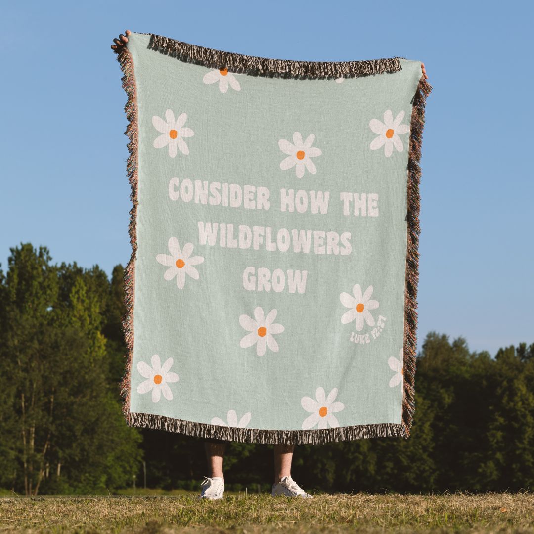 Consider the Wildflowers Woven Blanket