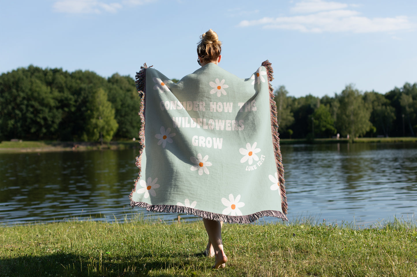 Consider the Wildflowers Woven Blanket