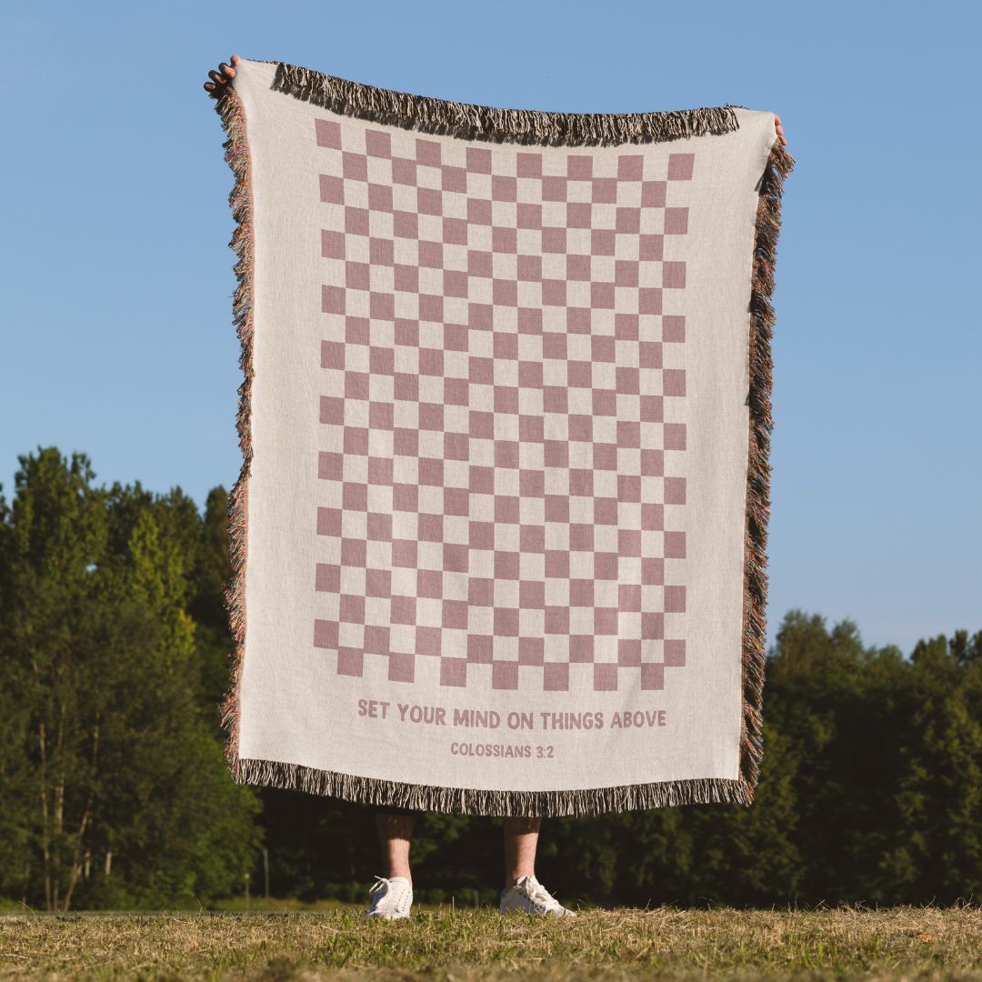 Set your Mind Woven Blanket