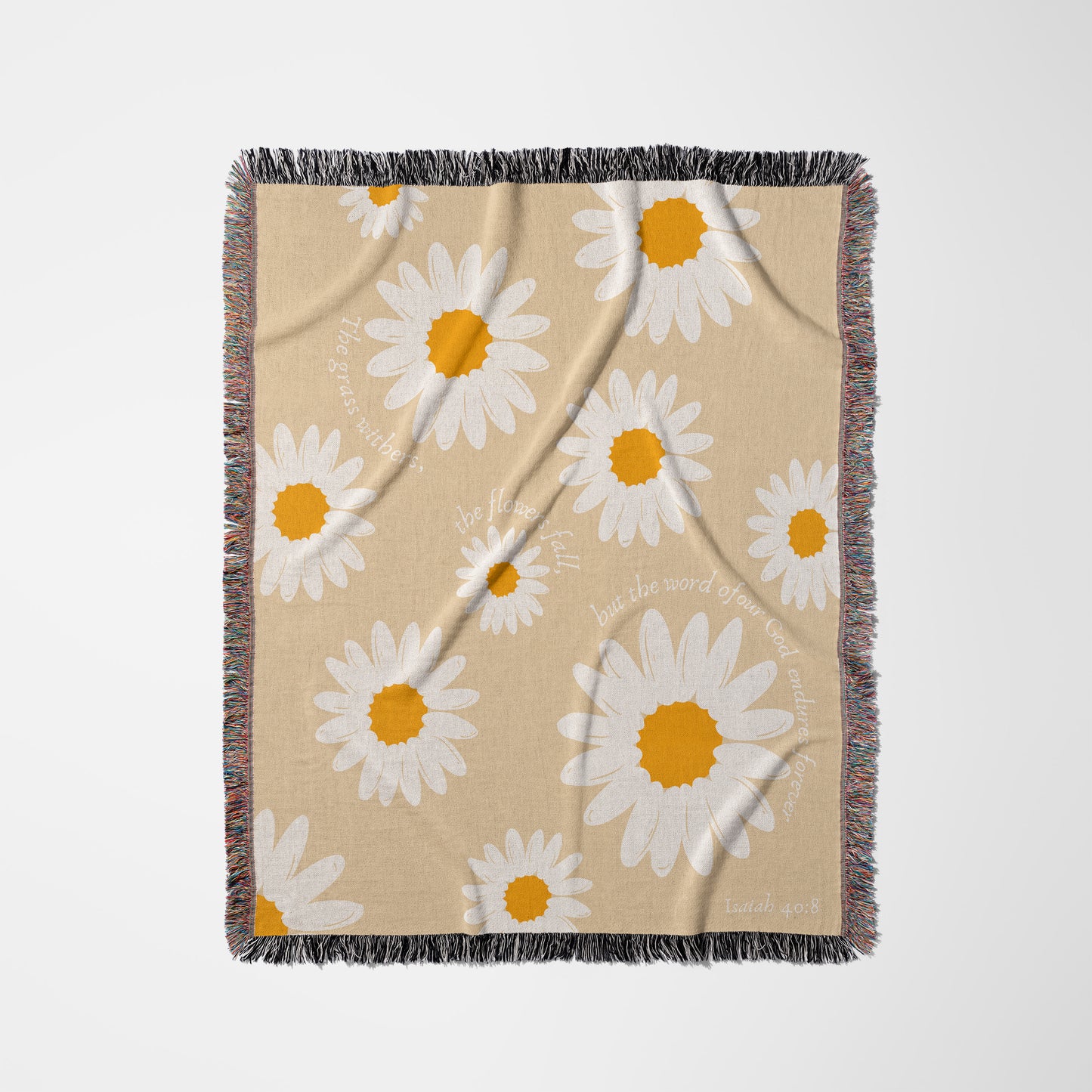 Flowers Fall Woven Blanket