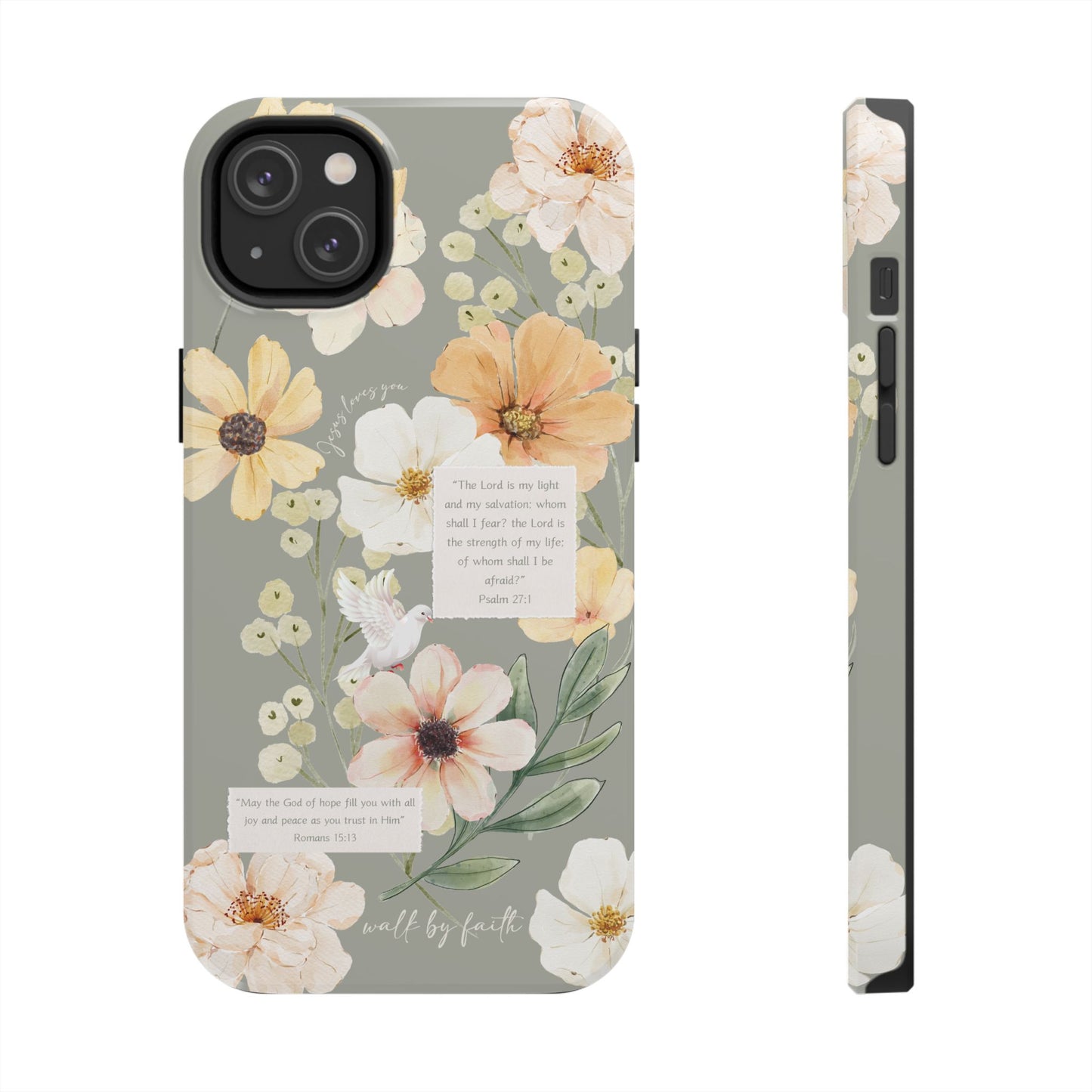 Floral Scripture Phone Case