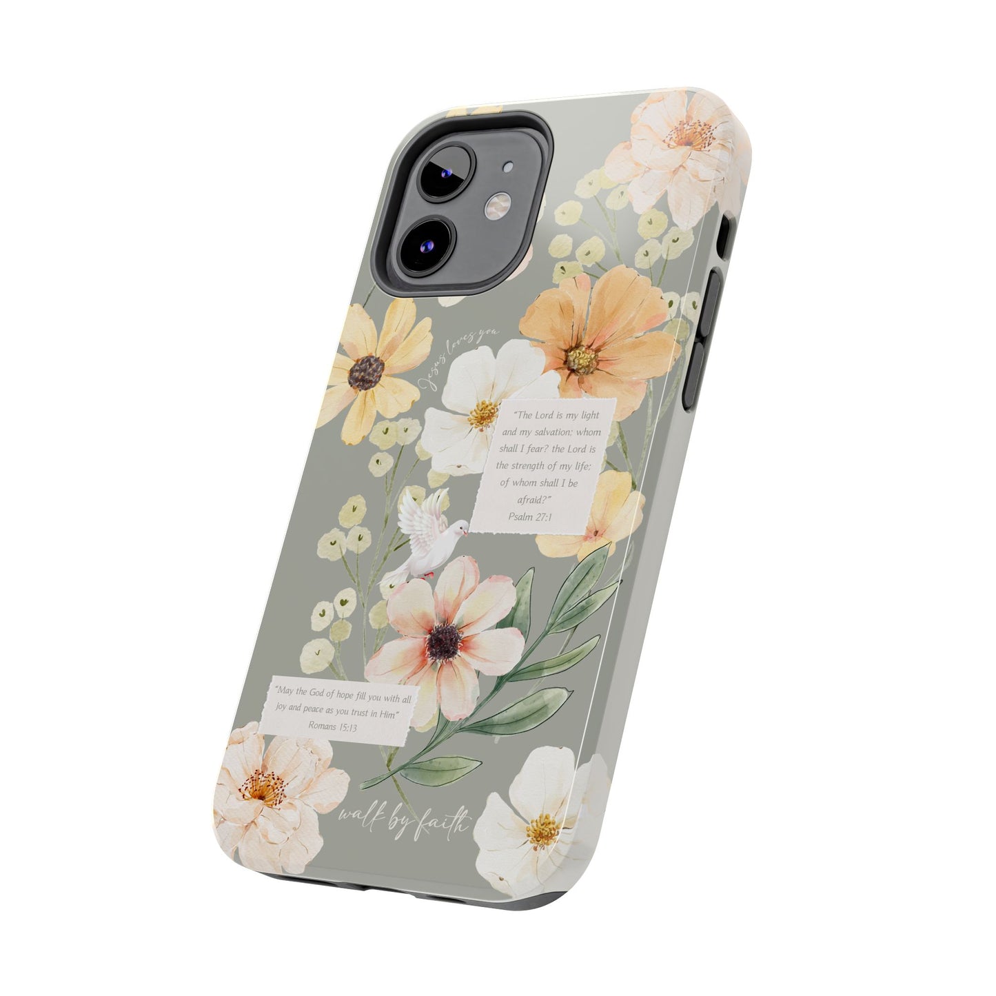 Floral Scripture Phone Case