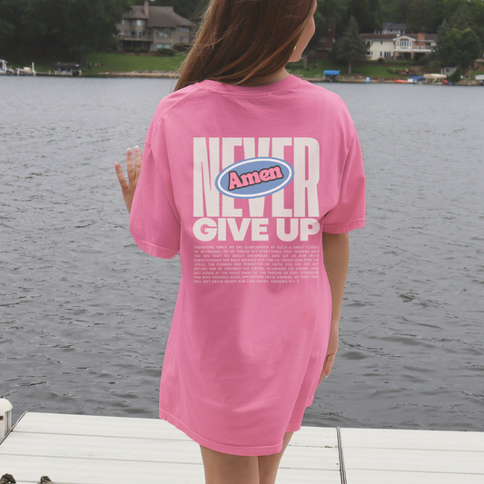 Never Give Up Premium Tee