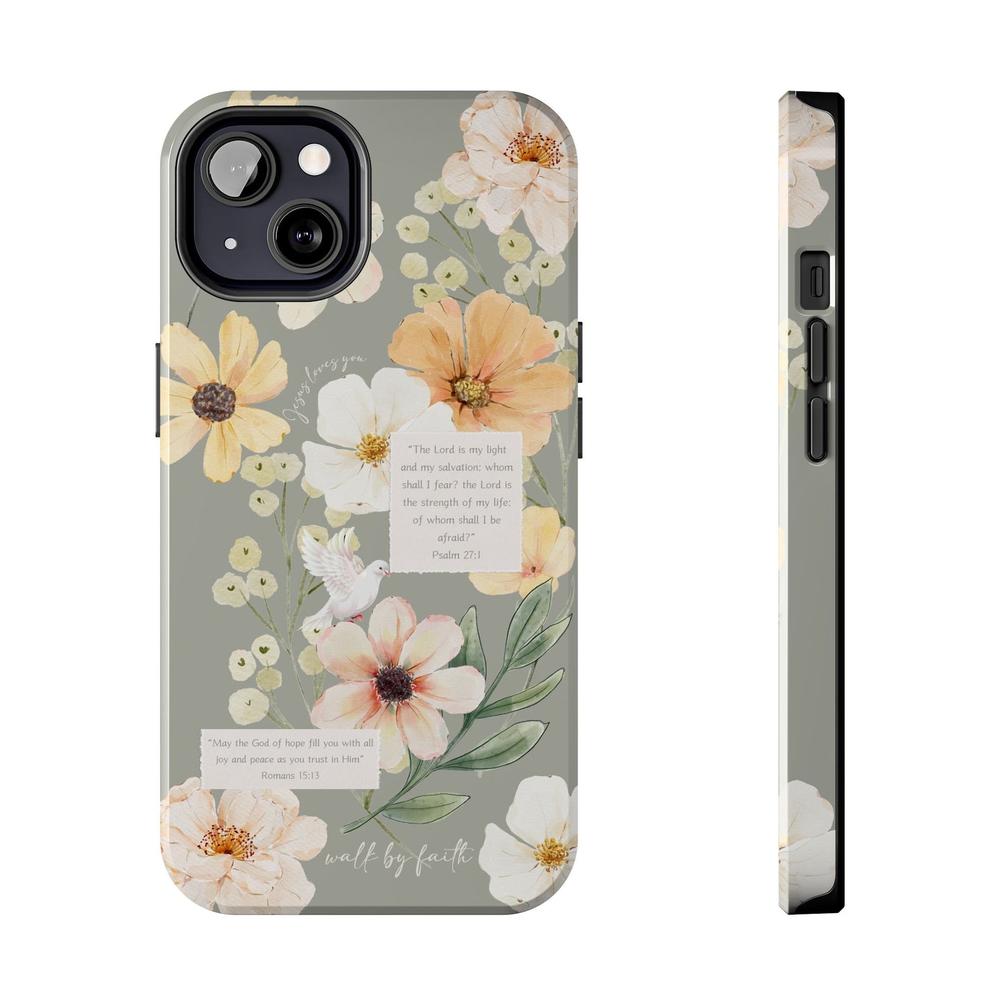 Floral Scripture Phone Case