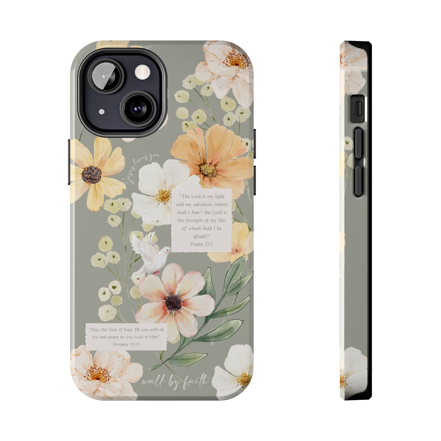 Floral Scripture Phone Case