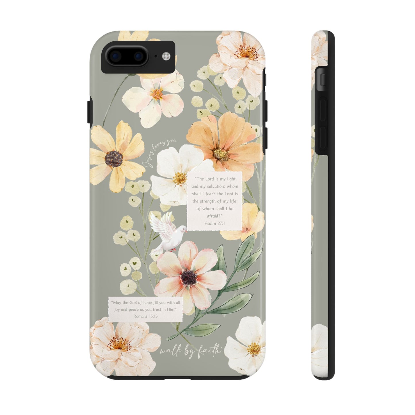 Floral Scripture Phone Case