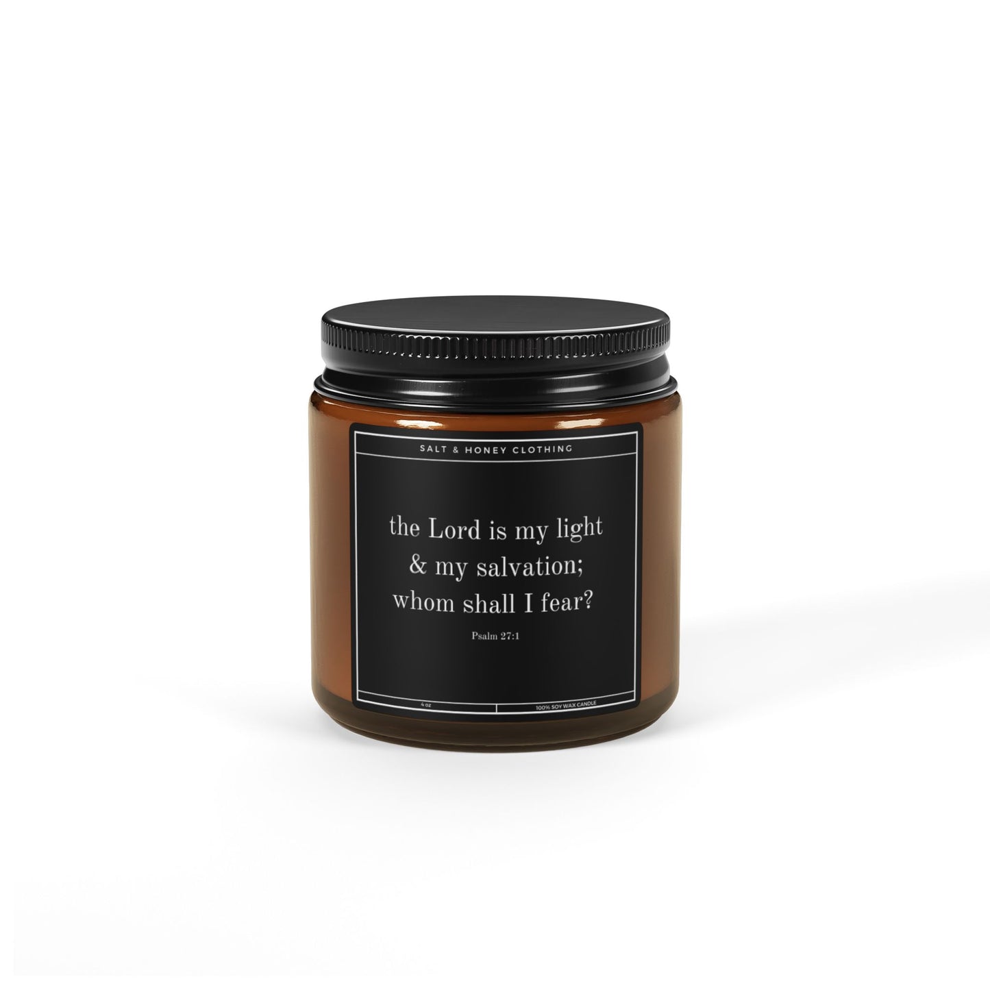 Psalm 27:1 Soy Candle