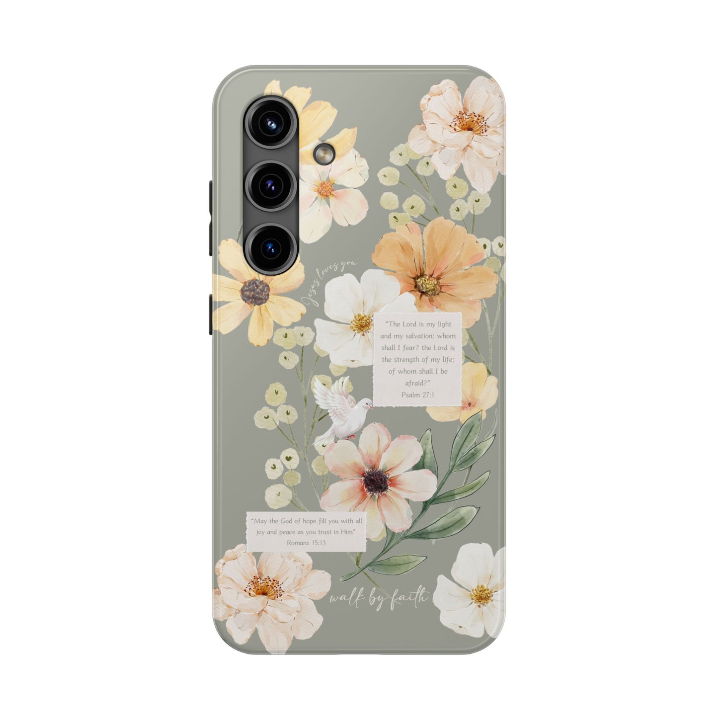 Floral Scripture Phone Case