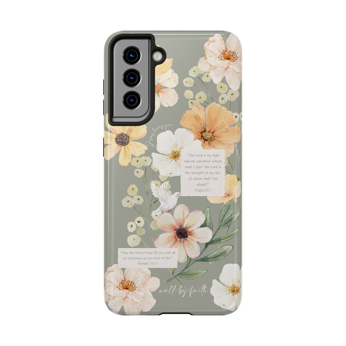 Floral Scripture Phone Case