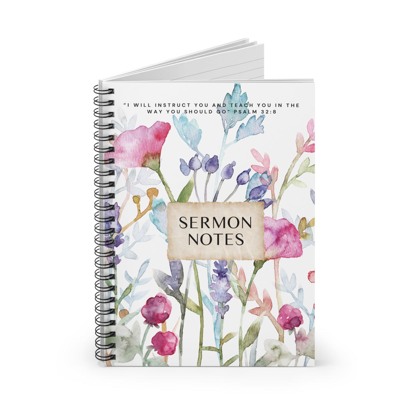 Watercolor Sermon Notes Notebook