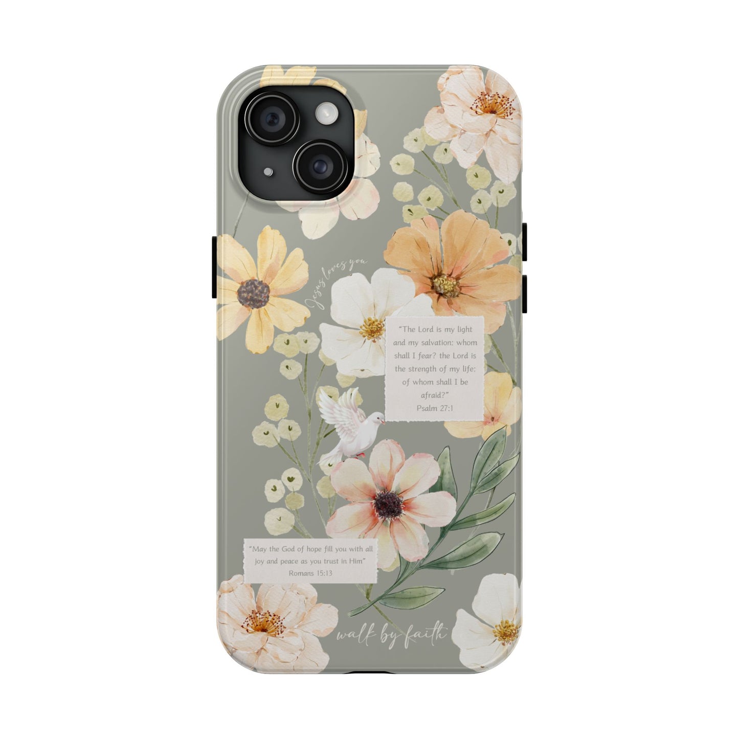 Floral Scripture Phone Case