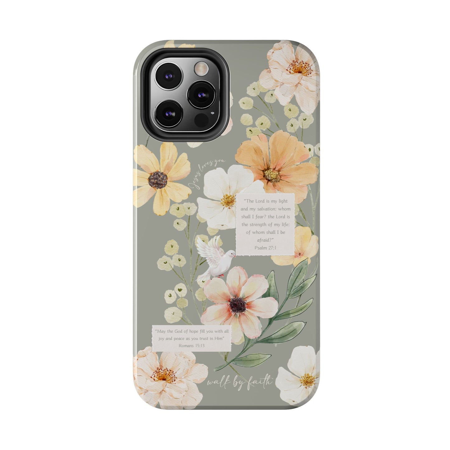 Floral Scripture Phone Case