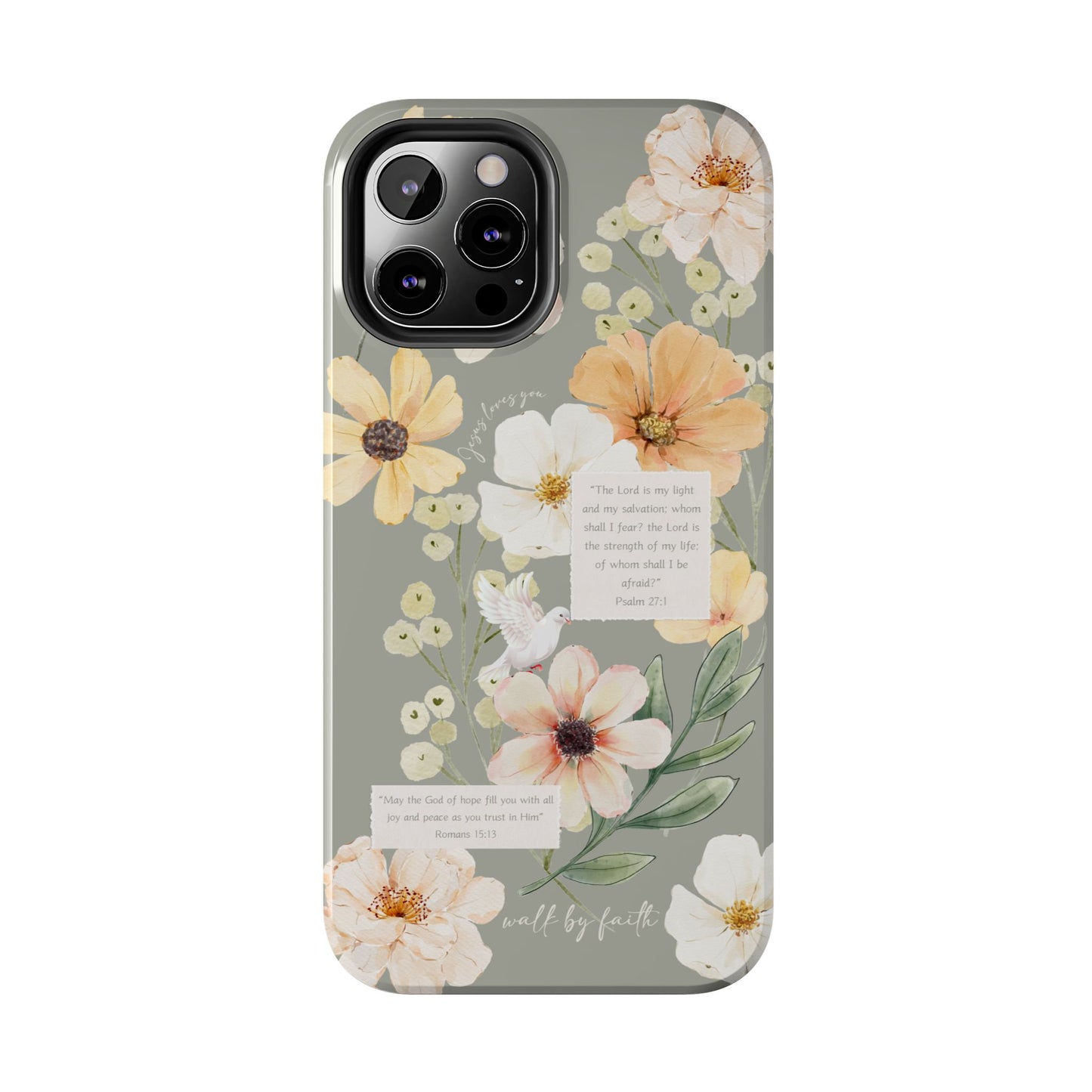 Floral Scripture Phone Case