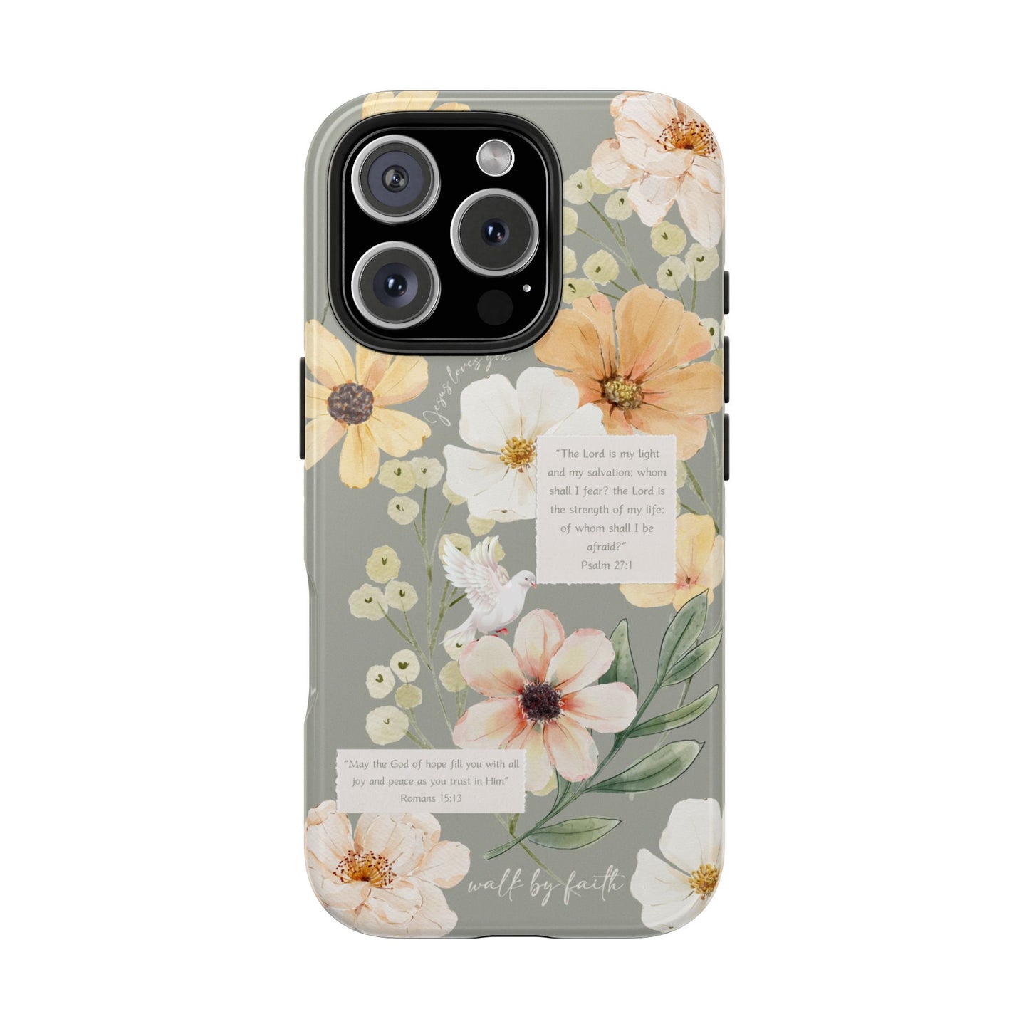 Floral Scripture Phone Case