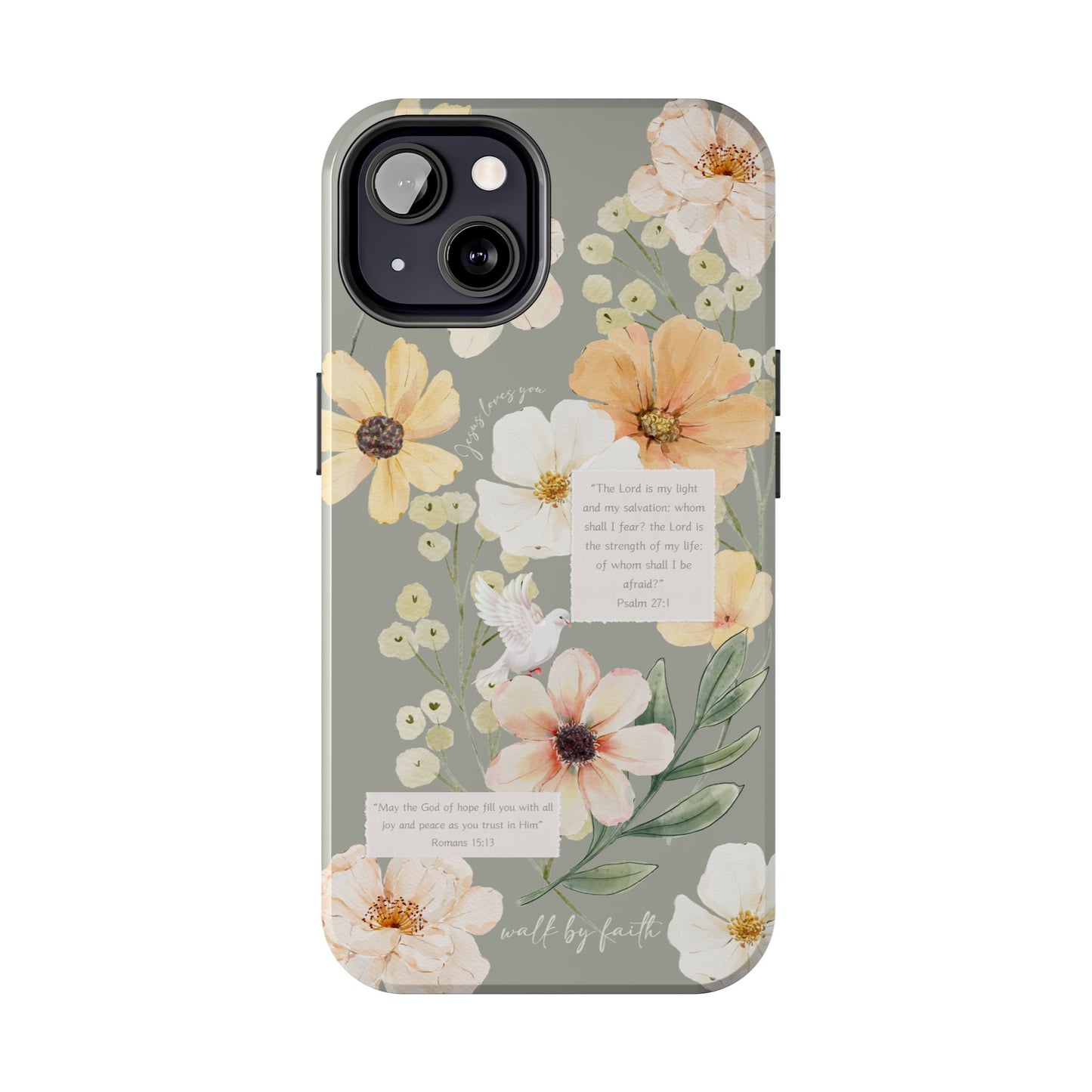 Floral Scripture Phone Case