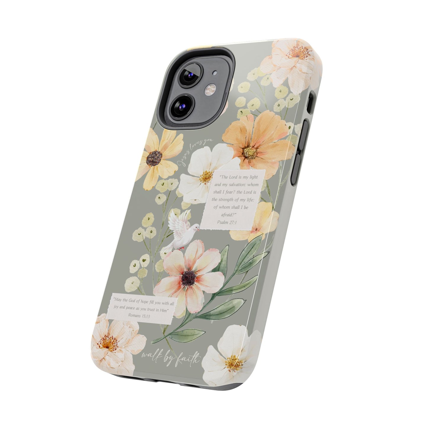 Floral Scripture Phone Case