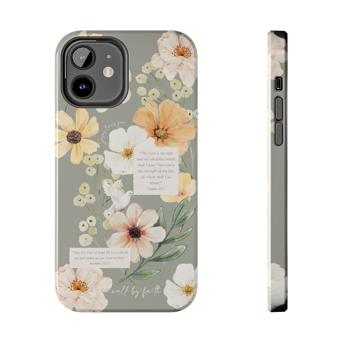 Floral Scripture Phone Case