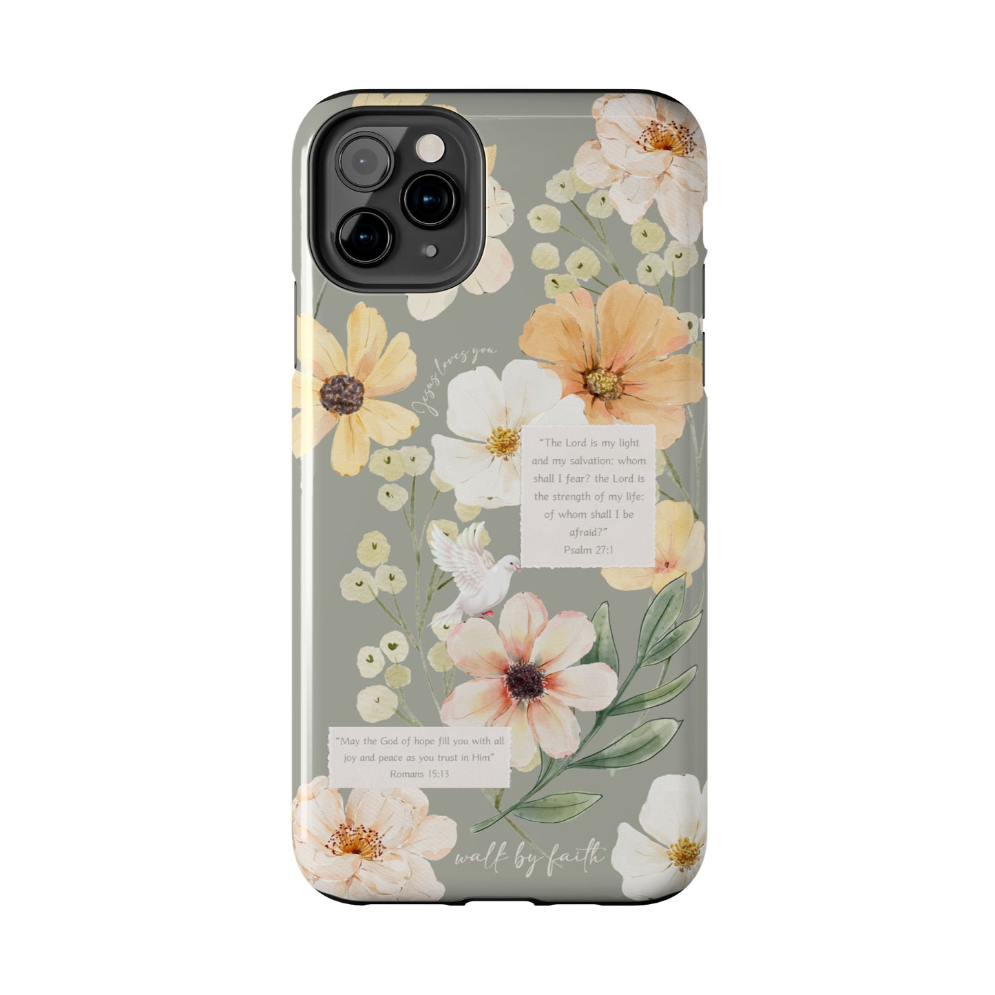 Floral Scripture Phone Case