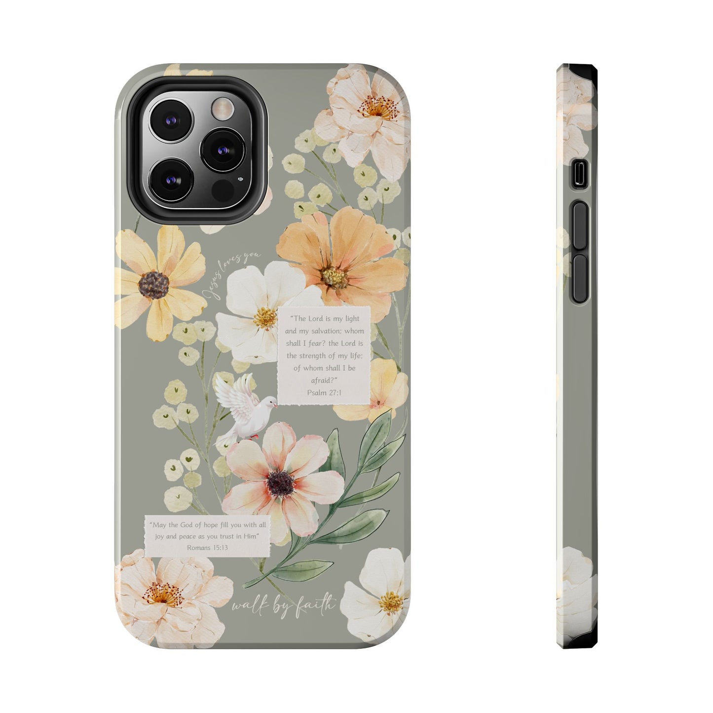 Floral Scripture Phone Case