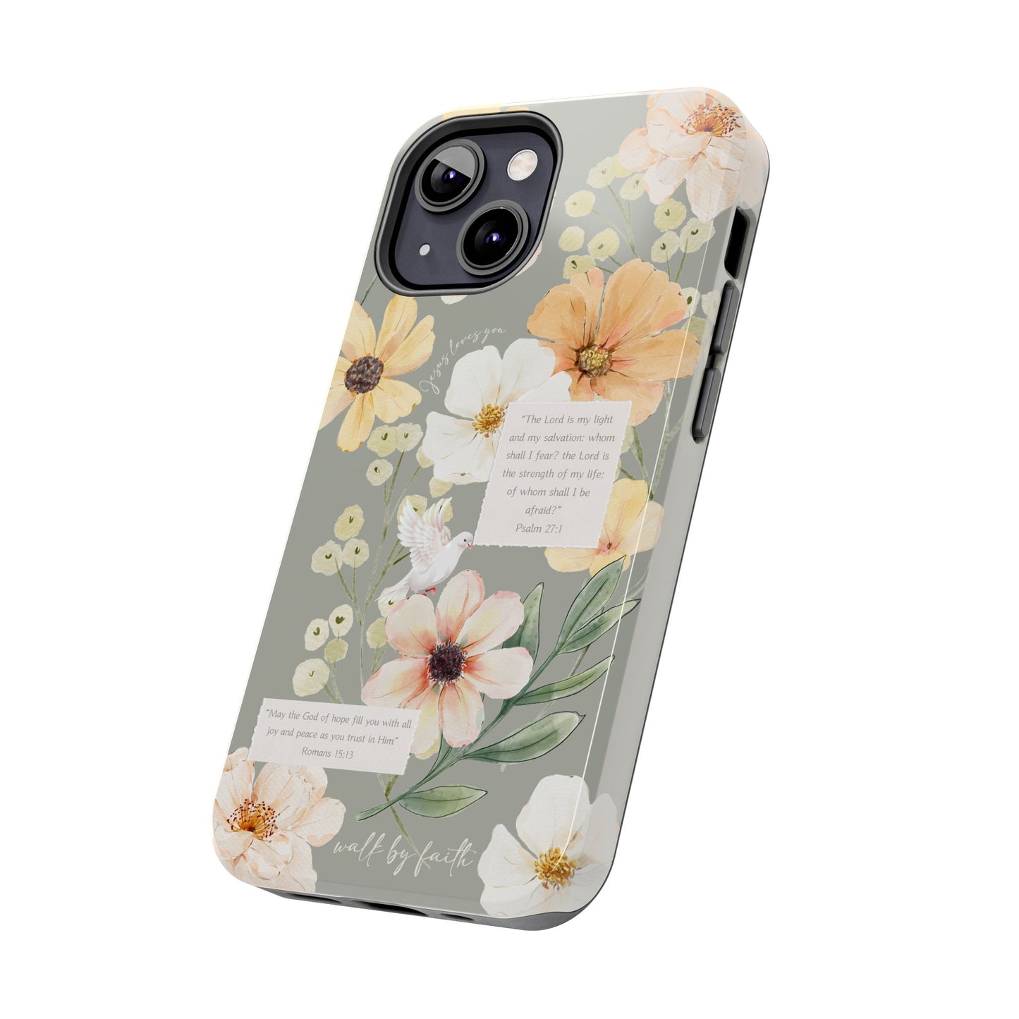 Floral Scripture Phone Case